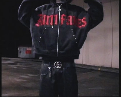 “ANARCHY" HOODIE BY ANTIFAKE$